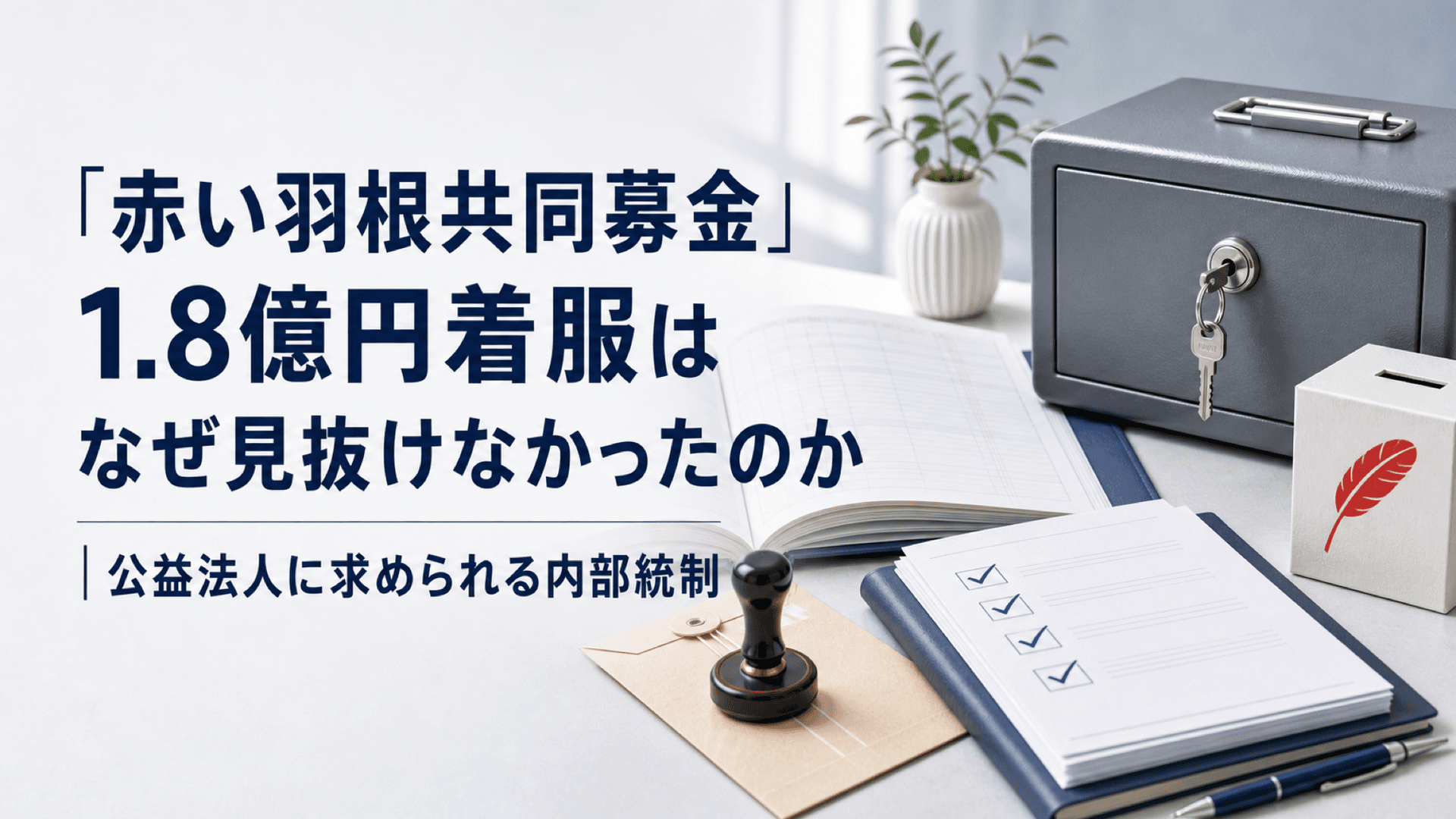 「赤い羽根共同募金」1.8億円着服はなぜ見抜けなかったのか|公益法人に求められる内部統制